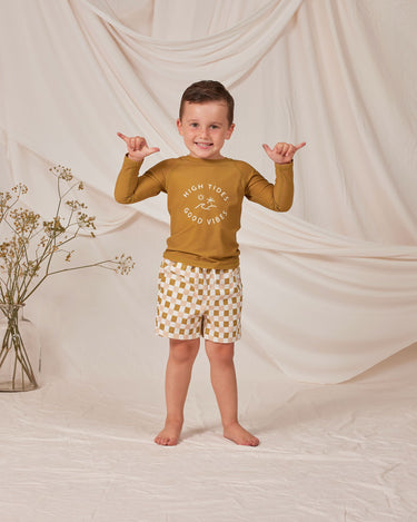 Rylee + Cru Rashgaurd Top, Ochre